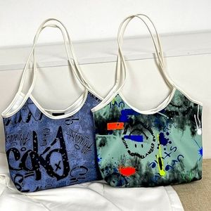 Chocolate Color Oil Painting Graffiti Canvas